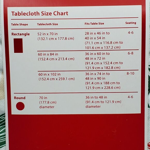 70" Round Vinyl Tablecloth Gingerbread Man & Candies Christmas Peva Holiday Time - Picture 5 of 6